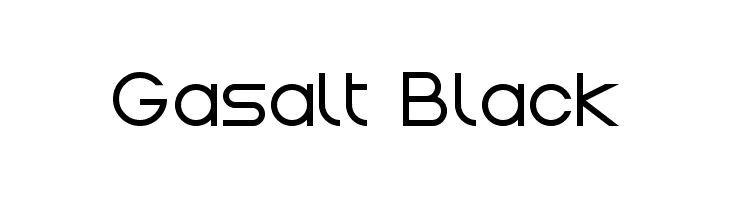 Gasalt Black Шрифта