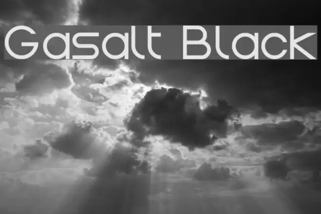 Gasalt Black Font examples