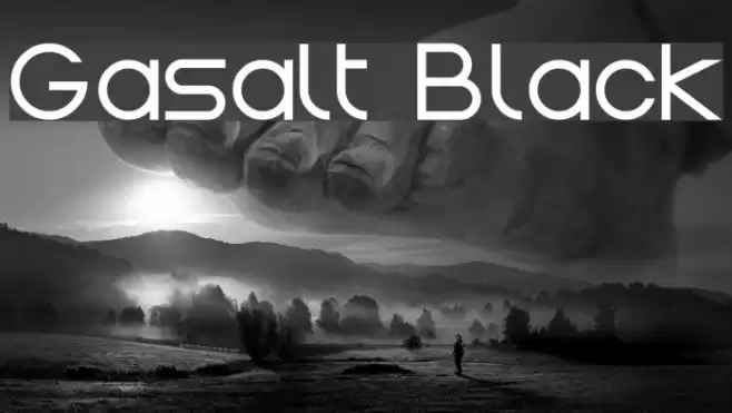 Gasalt Black Font examples