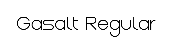 Gasalt Regular Шрифта