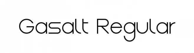 Gasalt Regular  नि: शुल्क फ़ॉन्ट्स डाउनलोड