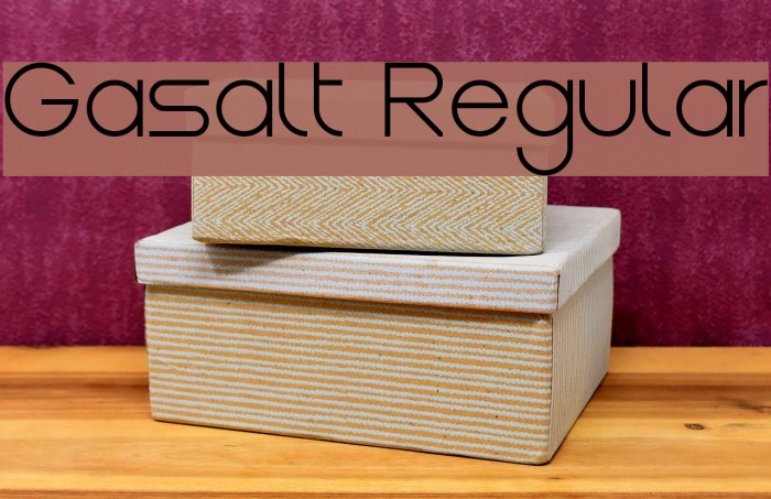 Gasalt Regular Font examples
