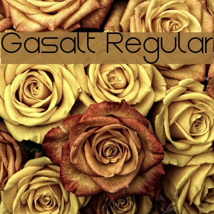 Gasalt Regular Font examples
