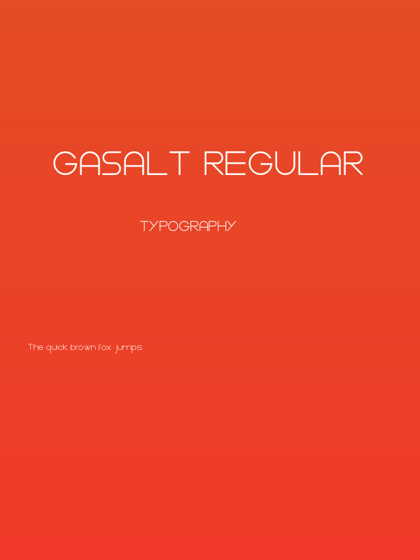 Gasalt Regular Poster