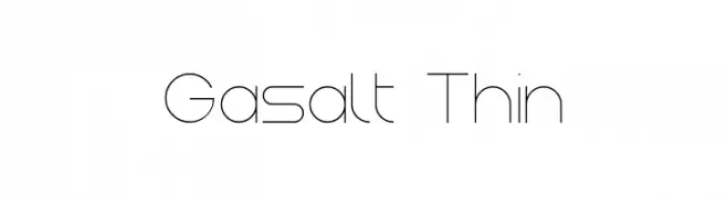 Gasalt Thin  नि: शुल्क फ़ॉन्ट्स डाउनलोड