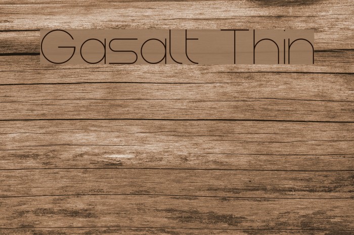 Gasalt Thin Шрифта examples