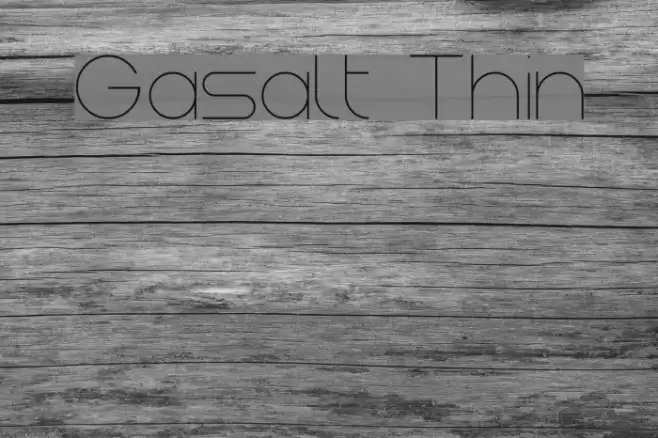 Gasalt Thin Font examples