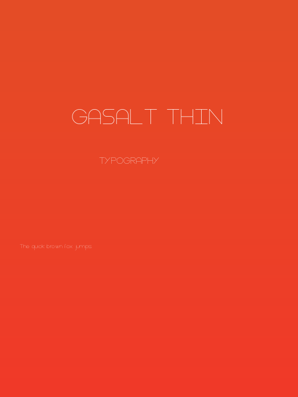 Gasalt Thin Poster