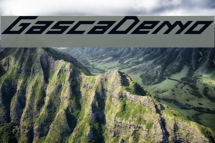 Gasca-Demo Font examples