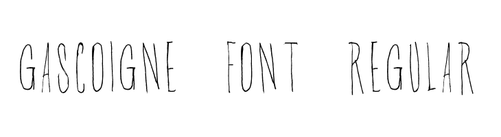 Gascoigne Font Regular  Fuentes Gratis Descargar