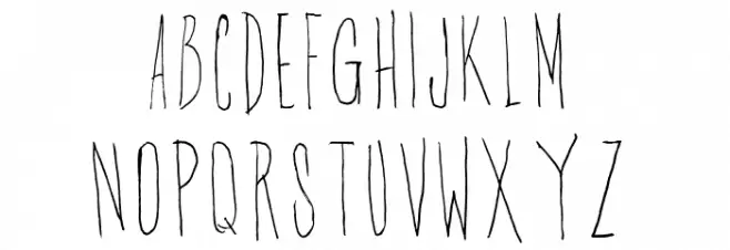 Gascoigne Font Regular Schriftart Groß