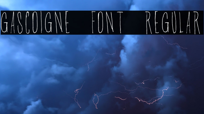 Gascoigne Font Regular Example 3