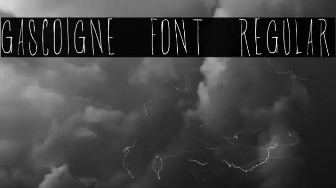 Gascoigne Font Regular Font examples