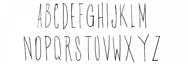 Gascoigne Font Regular फ़ॉन्ट लोअरकेस