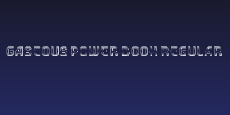 Gaseous Power Book Regular Social Header