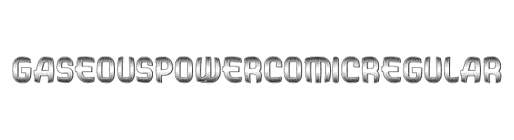 Gaseous Power Comic Regular  免费字体下载