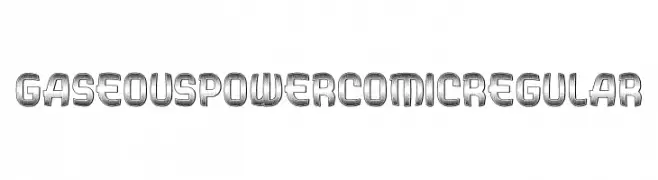 Gaseous Power Comic Regular  تنزيل الخطوط