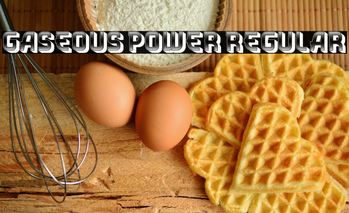 Gaseous Power Regular Example 3