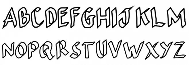 Gasgass Font UPPERCASE