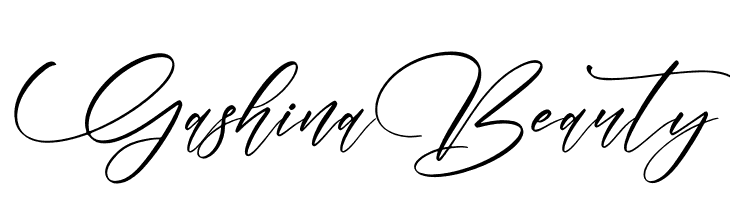 Gashina Beauty  Скачать бесплатные шрифты