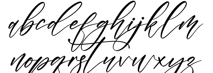 Gashina Beauty Font LOWERCASE
