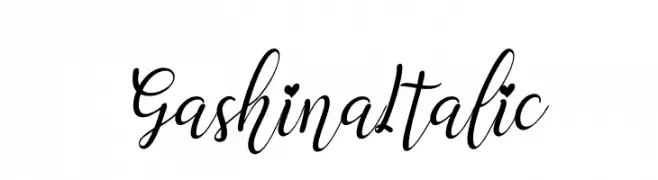 Gashina Italic  Fuentes Gratis Descargar