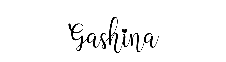 Gashina  フリーフォントのダウンロード