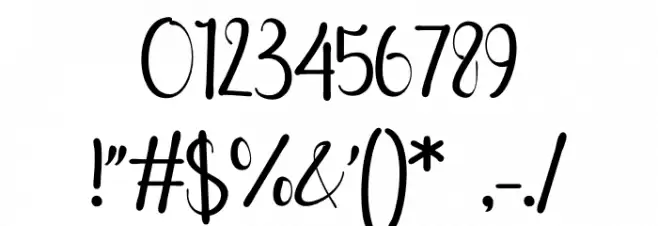 Gashina Font OTHER CHARS