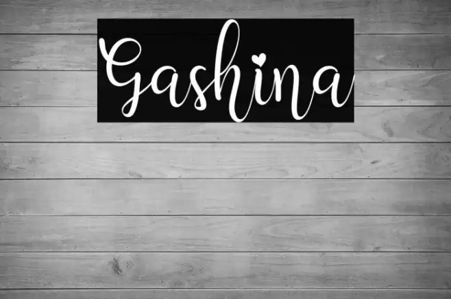 Gashina Font examples