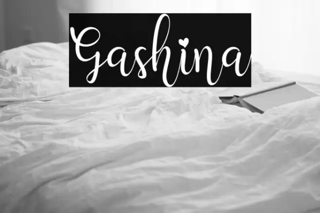 Gashina Font examples