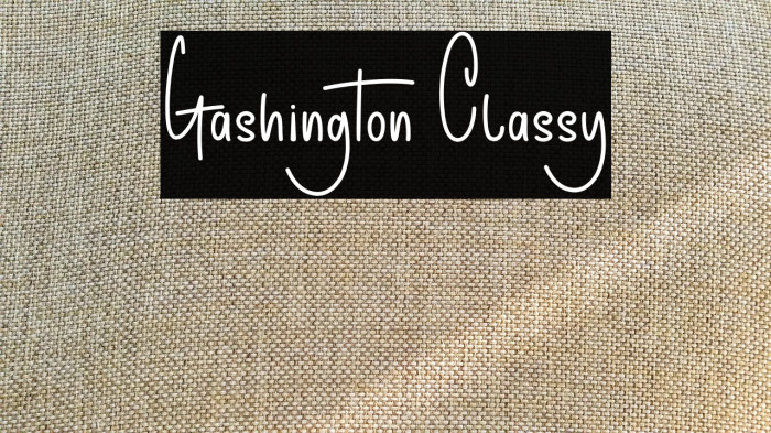 Gashington Classy Example 3