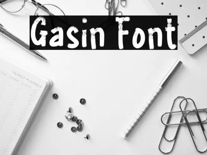 Gasin Font examples