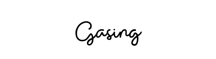 Gasing  フリーフォントのダウンロード