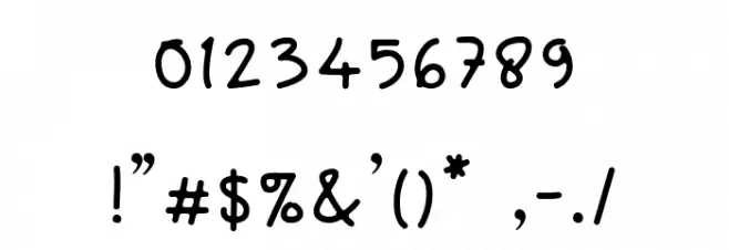 Gasing Font OTHER CHARS