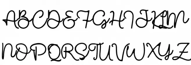 Gasing Schriftart Groß
