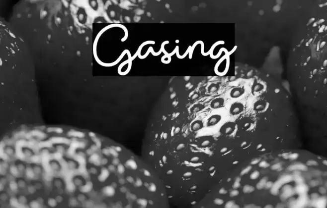 Gasing Font examples