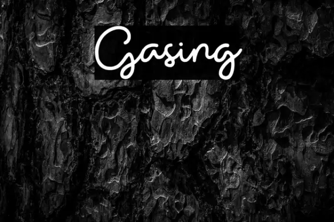 Gasing Font examples