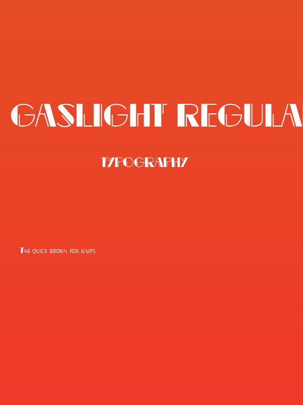 Gaslight Regular Poster