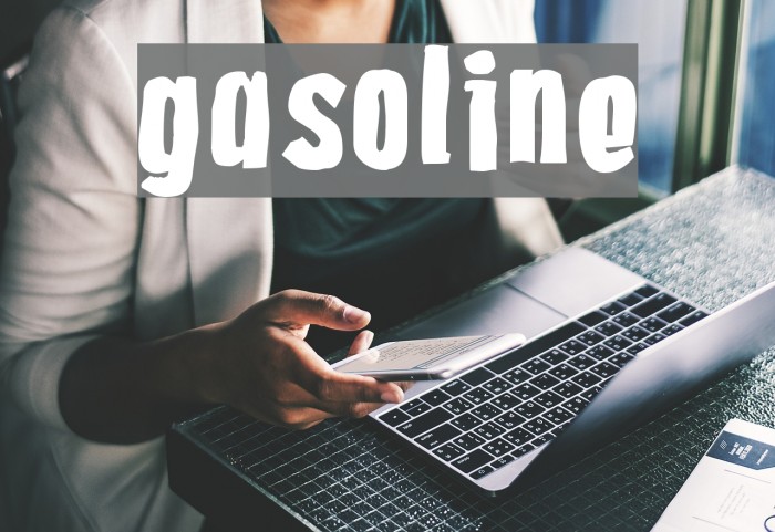 Gasoline Font examples