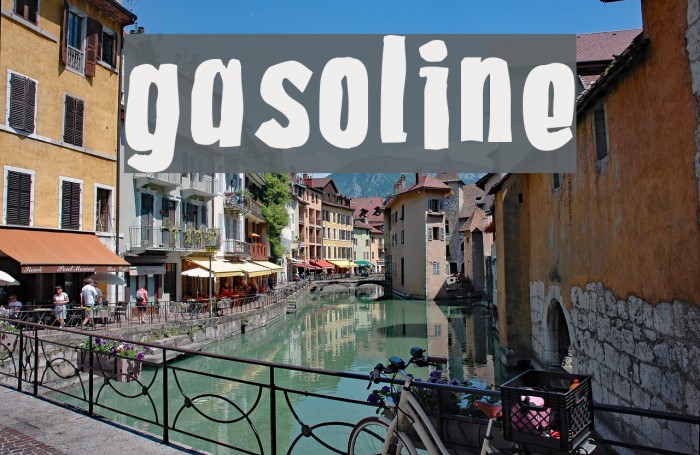 Gasoline Font examples