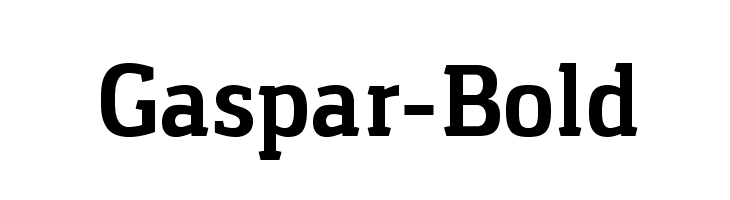 Gaspar-Bold Schriftart