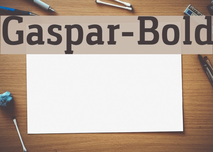 Gaspar-Bold Font examples