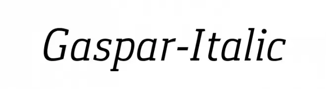 Gaspar-Italic  Fuentes Gratis Descargar