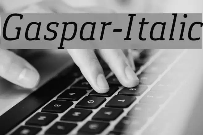 Gaspar-Italic Font examples