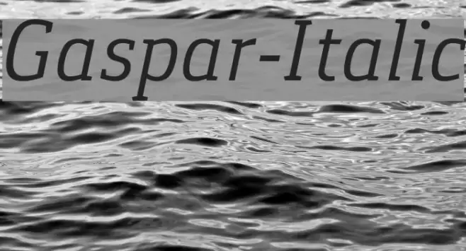 Gaspar-Italic Font examples