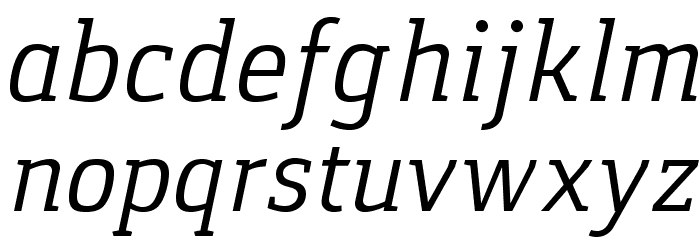 Gaspar-Italic Schriftart Kleinbuchstaben