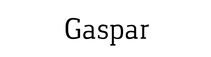 Gaspar Schriftart
