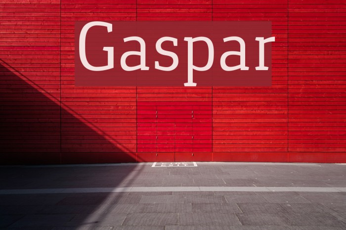 Gaspar Schriftart examples