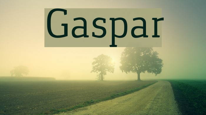 Gaspar Schriftart examples