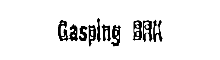 Gasping BRK Font